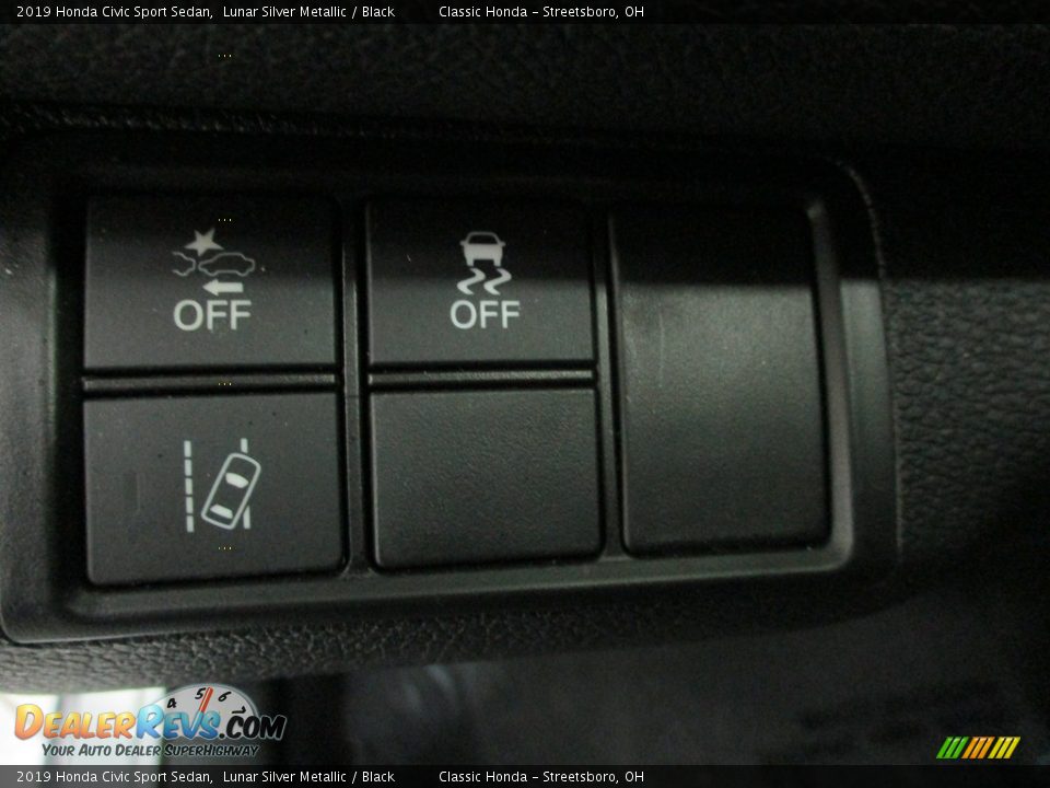 2019 Honda Civic Sport Sedan Lunar Silver Metallic / Black Photo #28