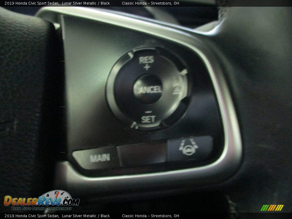 2019 Honda Civic Sport Sedan Lunar Silver Metallic / Black Photo #31