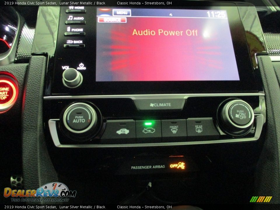 2019 Honda Civic Sport Sedan Lunar Silver Metallic / Black Photo #34