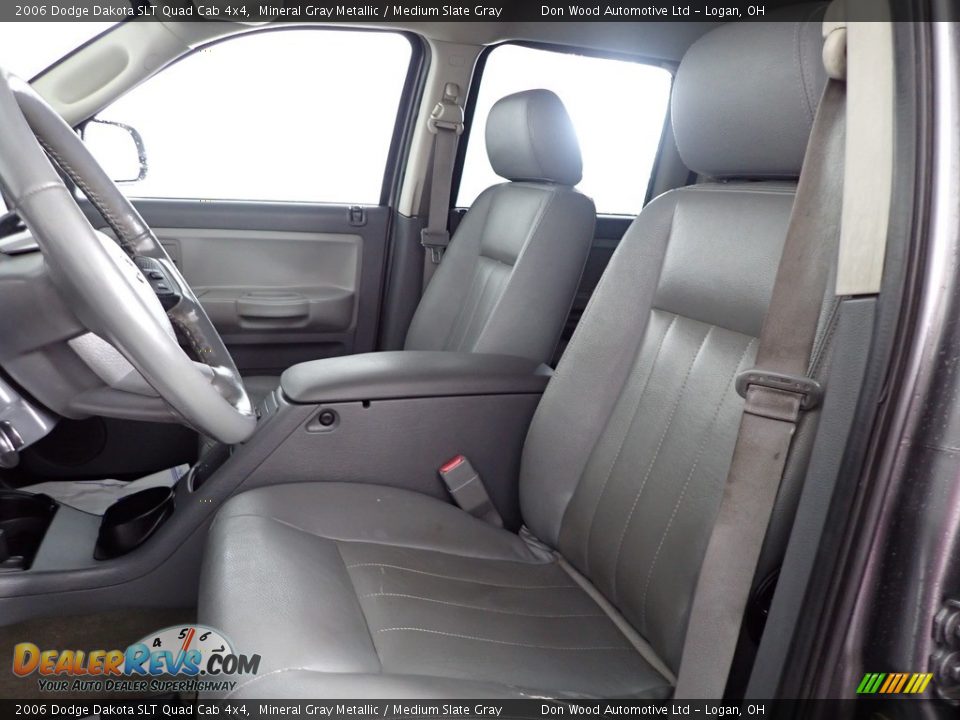 2006 Dodge Dakota SLT Quad Cab 4x4 Mineral Gray Metallic / Medium Slate Gray Photo #12