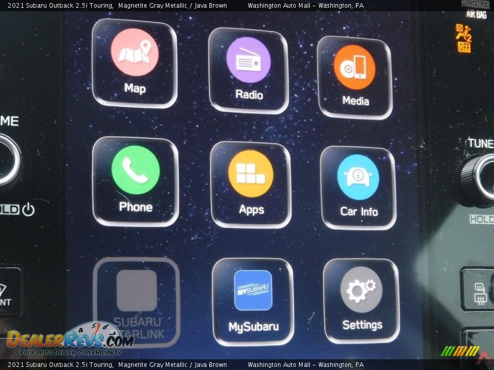 Controls of 2021 Subaru Outback 2.5i Touring Photo #6