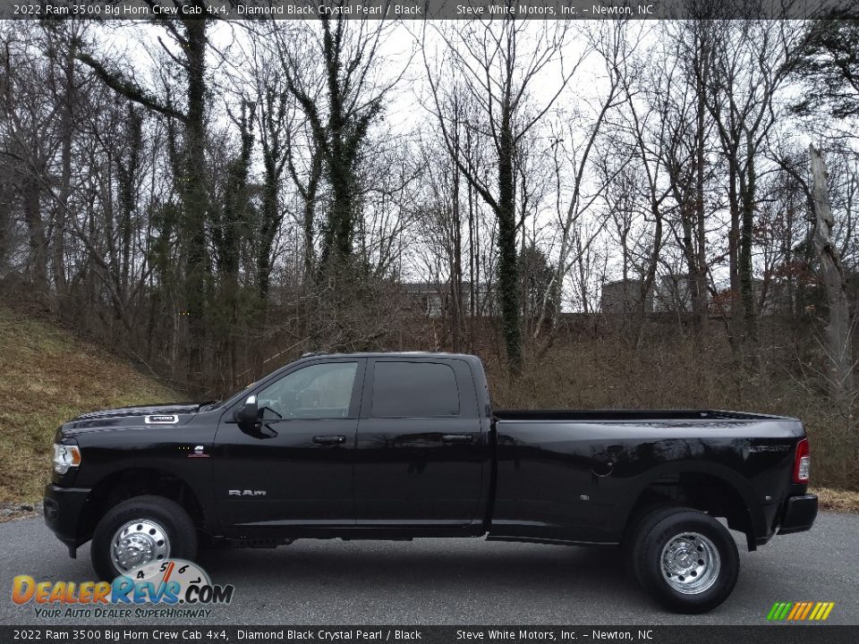 Diamond Black Crystal Pearl 2022 Ram 3500 Big Horn Crew Cab 4x4 Photo #1