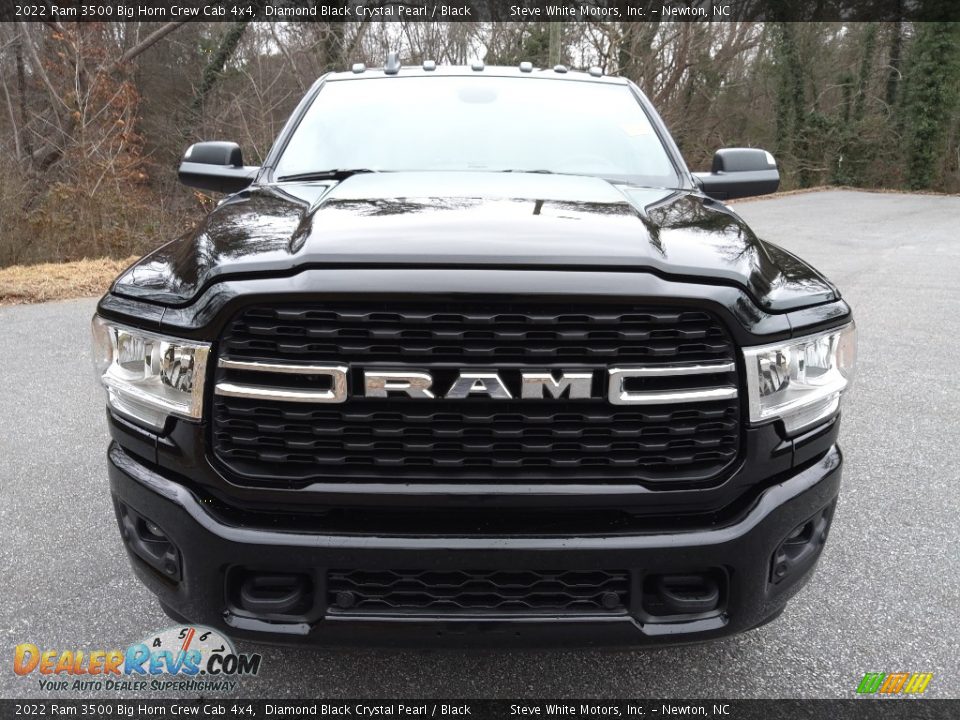 2022 Ram 3500 Big Horn Crew Cab 4x4 Diamond Black Crystal Pearl / Black Photo #3