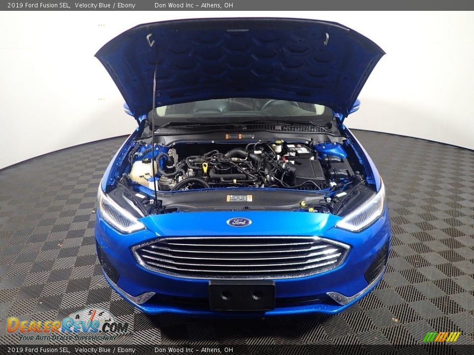 2019 Ford Fusion SEL Velocity Blue / Ebony Photo #5