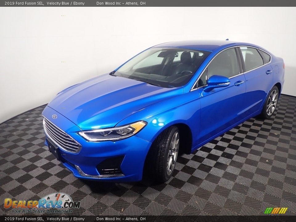 2019 Ford Fusion SEL Velocity Blue / Ebony Photo #8