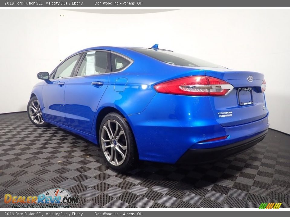 2019 Ford Fusion SEL Velocity Blue / Ebony Photo #9