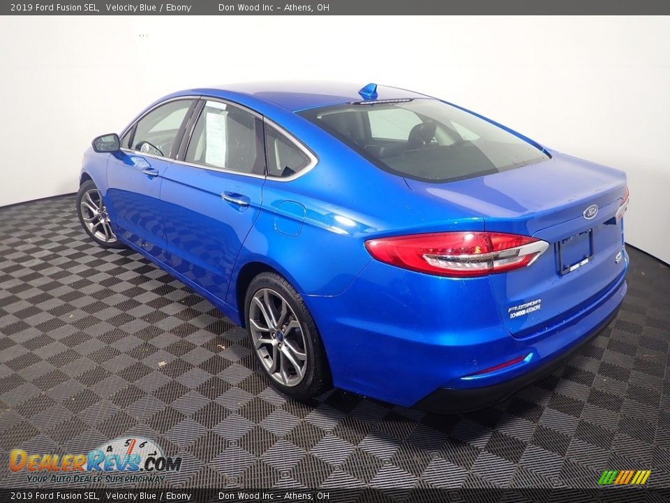 2019 Ford Fusion SEL Velocity Blue / Ebony Photo #10