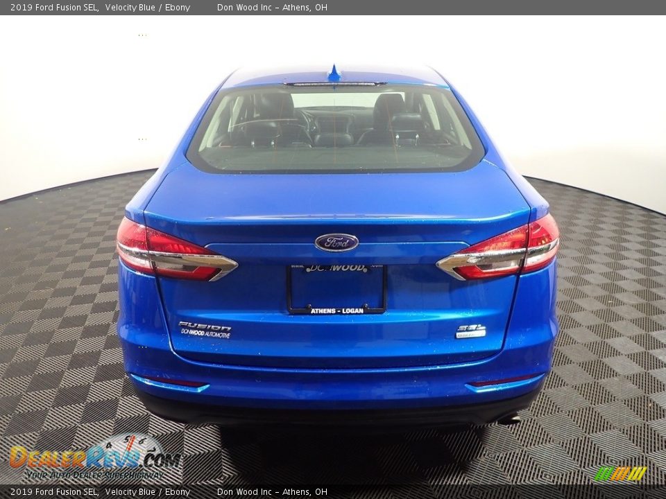 2019 Ford Fusion SEL Velocity Blue / Ebony Photo #11