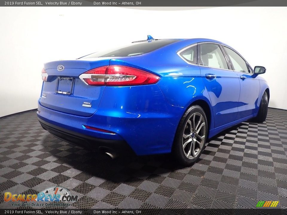 2019 Ford Fusion SEL Velocity Blue / Ebony Photo #14