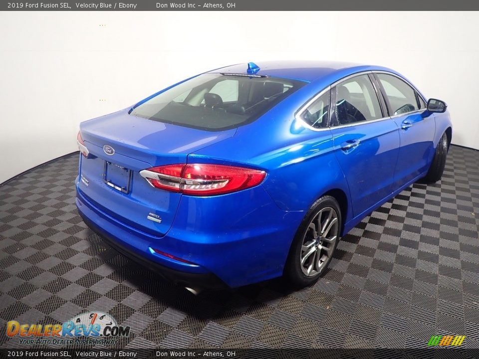 2019 Ford Fusion SEL Velocity Blue / Ebony Photo #15