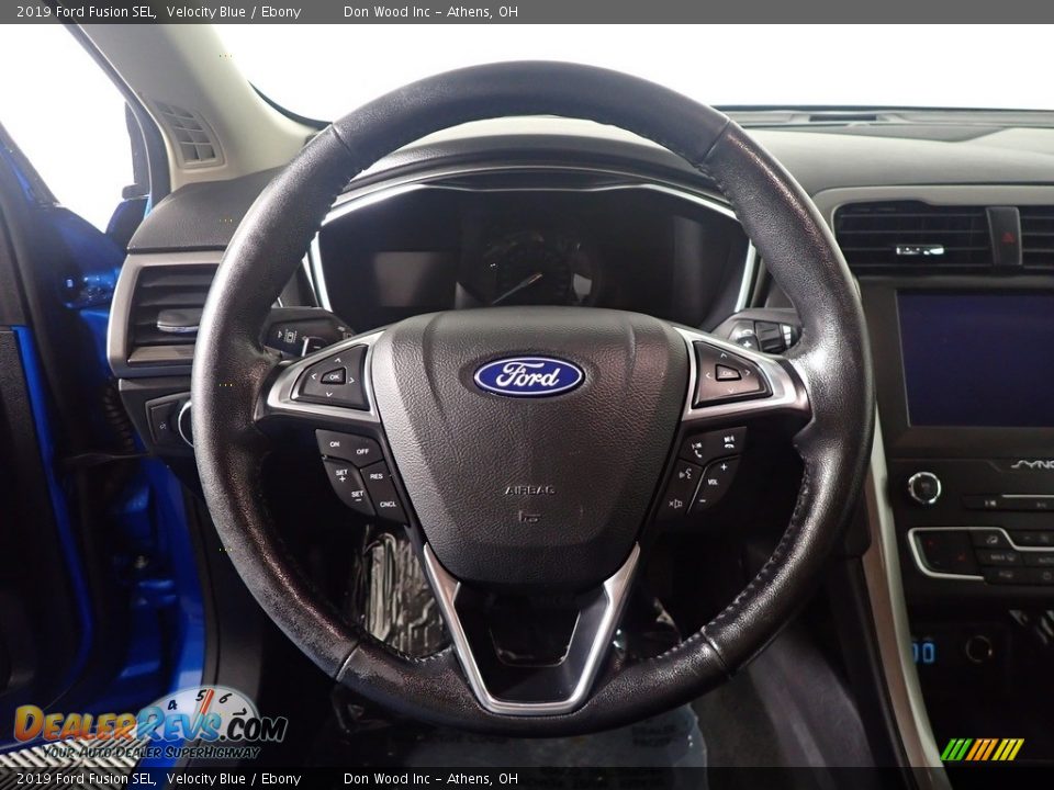2019 Ford Fusion SEL Velocity Blue / Ebony Photo #24