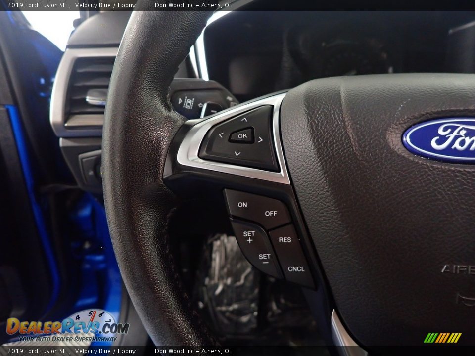 2019 Ford Fusion SEL Velocity Blue / Ebony Photo #26