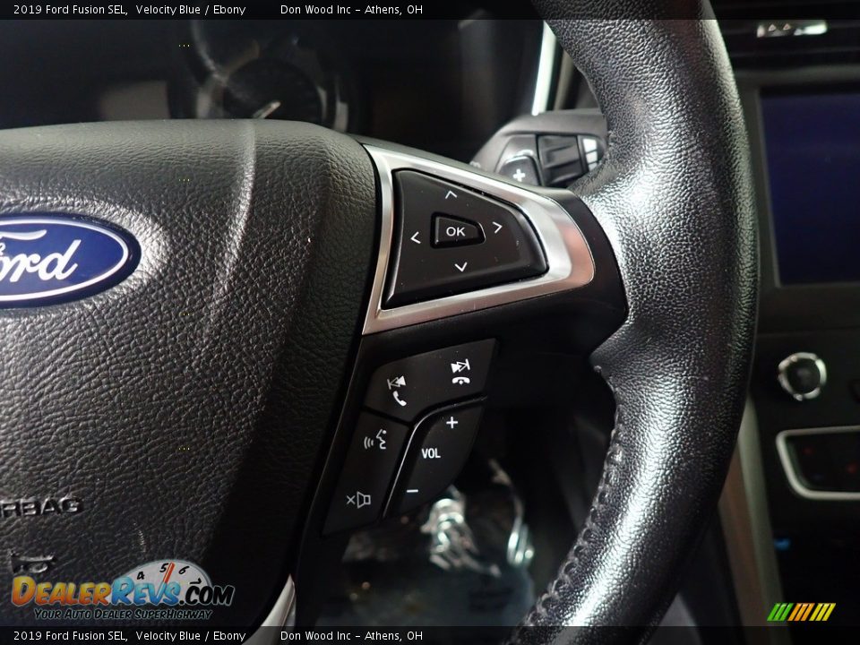 2019 Ford Fusion SEL Velocity Blue / Ebony Photo #27