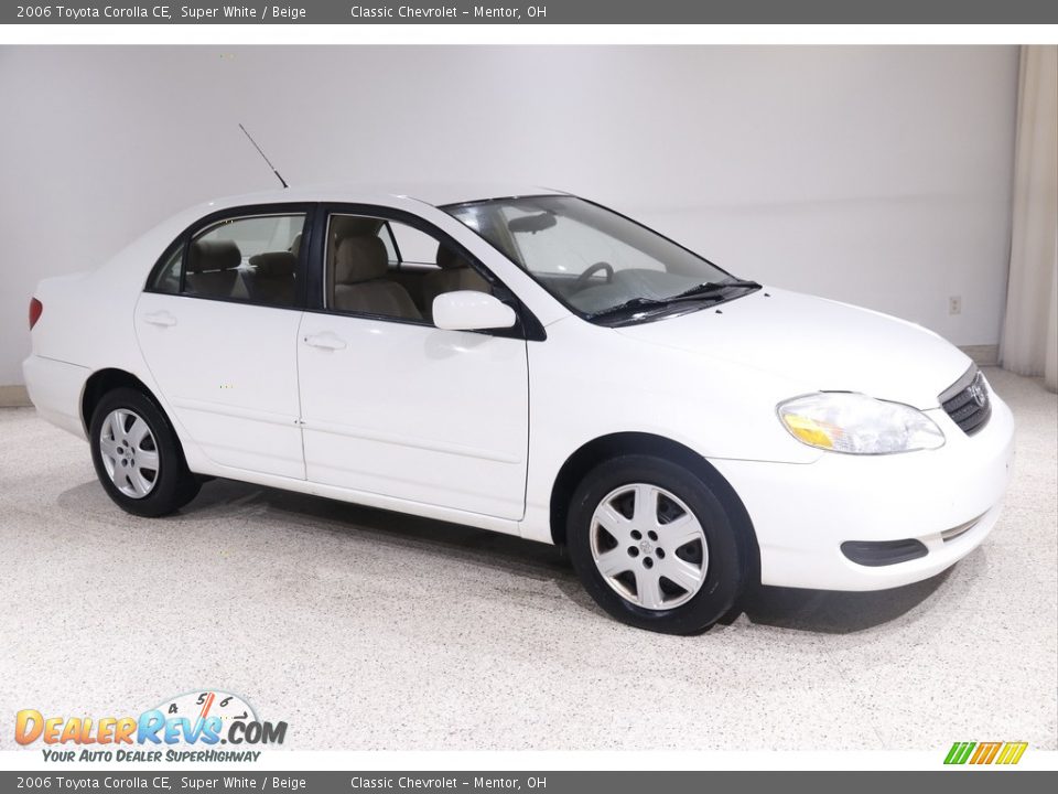 2006 Toyota Corolla CE Super White / Beige Photo #1