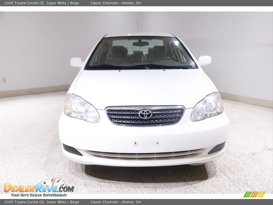 2006 Toyota Corolla CE Super White / Beige Photo #2