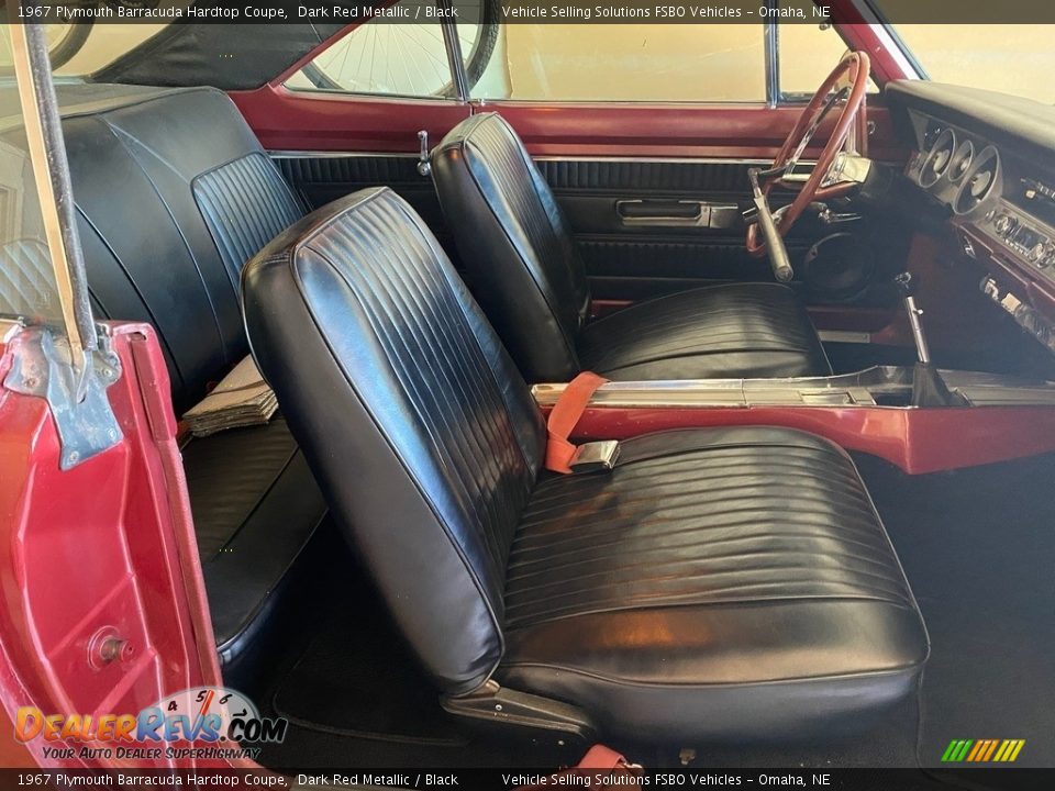 1967 Plymouth Barracuda Hardtop Coupe Dark Red Metallic / Black Photo #2