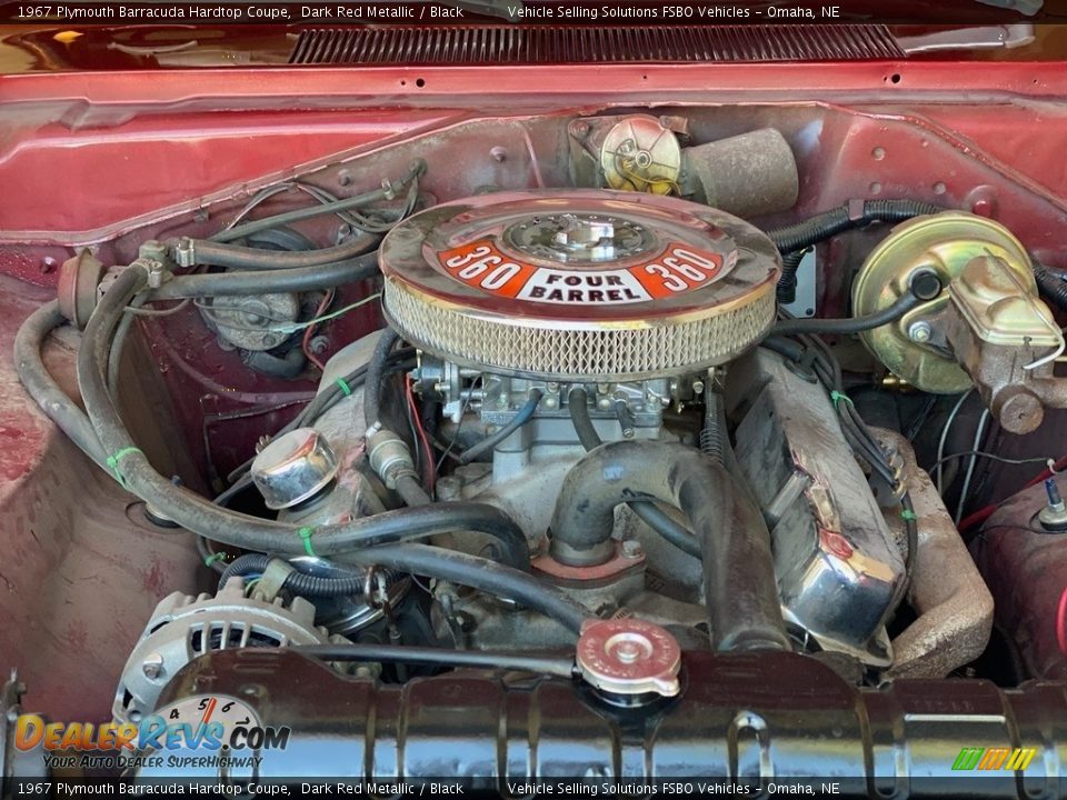 1967 Plymouth Barracuda Hardtop Coupe Dark Red Metallic / Black Photo #3