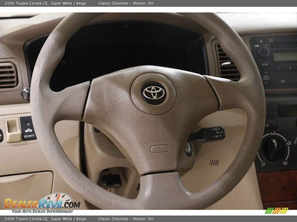 2006 Toyota Corolla CE Super White / Beige Photo #7