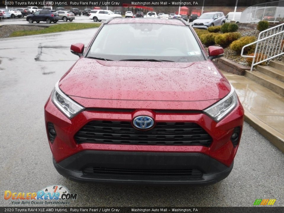 2020 Toyota RAV4 XLE AWD Hybrid Ruby Flare Pearl / Light Gray Photo #14