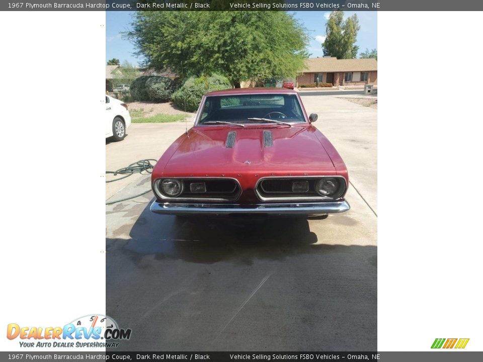 1967 Plymouth Barracuda Hardtop Coupe Dark Red Metallic / Black Photo #5