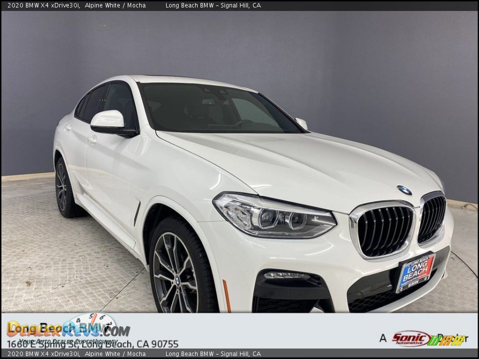 2020 BMW X4 xDrive30i Alpine White / Mocha Photo #1