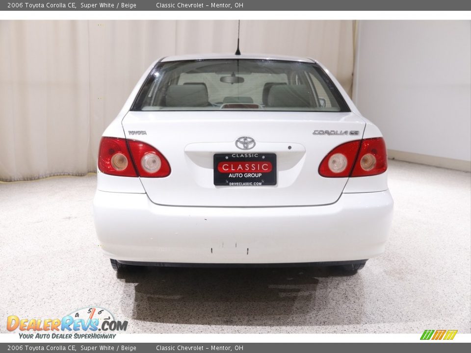 2006 Toyota Corolla CE Super White / Beige Photo #16