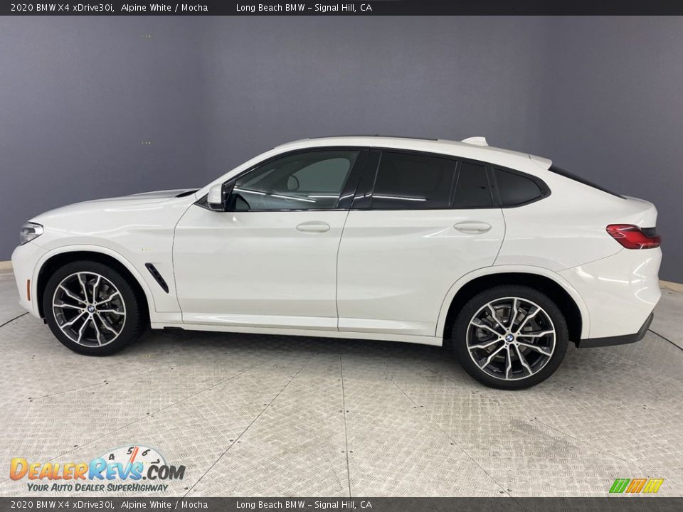 2020 BMW X4 xDrive30i Alpine White / Mocha Photo #3