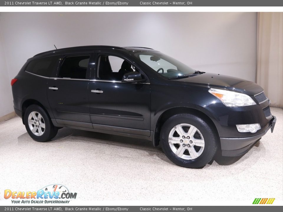 2011 Chevrolet Traverse LT AWD Black Granite Metallic / Ebony/Ebony Photo #1