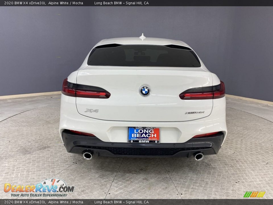 2020 BMW X4 xDrive30i Alpine White / Mocha Photo #4