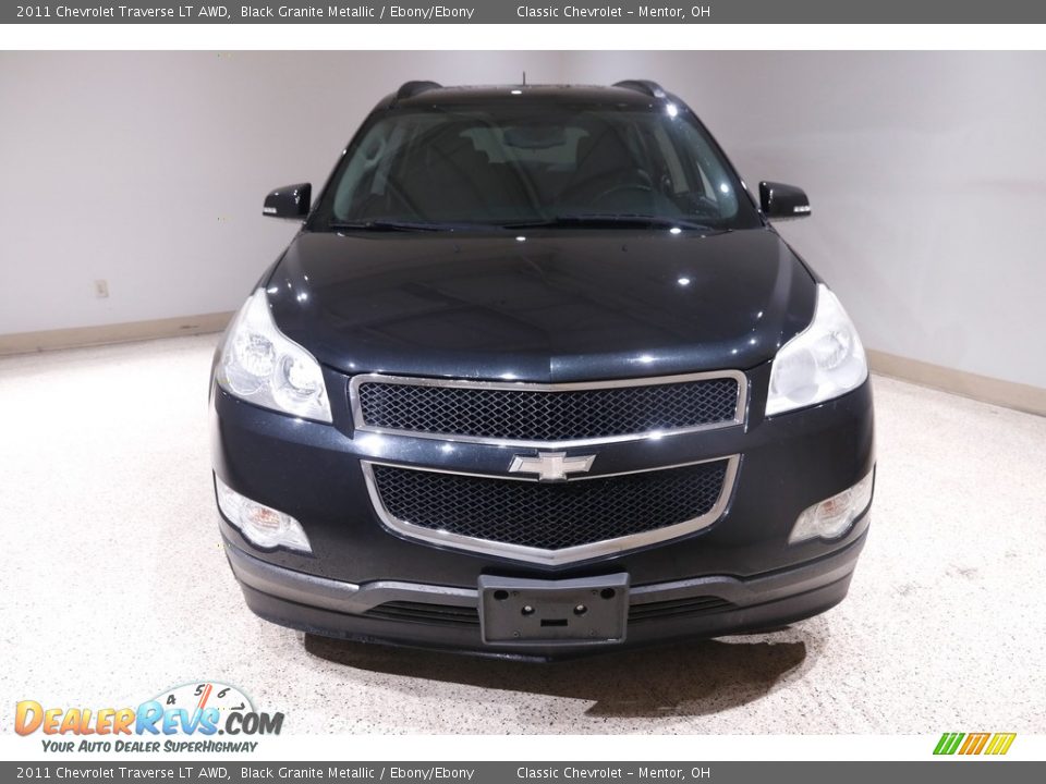 2011 Chevrolet Traverse LT AWD Black Granite Metallic / Ebony/Ebony Photo #2