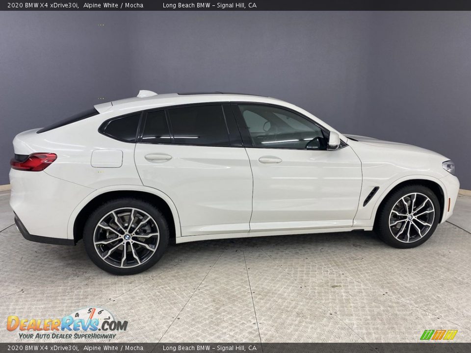 2020 BMW X4 xDrive30i Alpine White / Mocha Photo #5