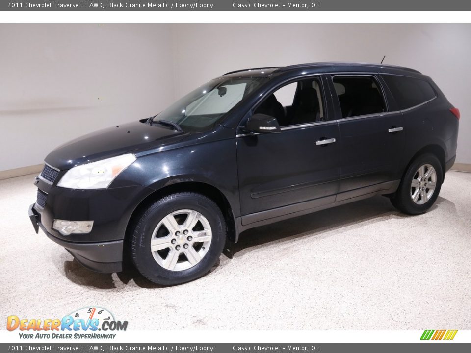 2011 Chevrolet Traverse LT AWD Black Granite Metallic / Ebony/Ebony Photo #3