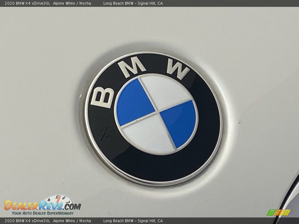 2020 BMW X4 xDrive30i Alpine White / Mocha Photo #7