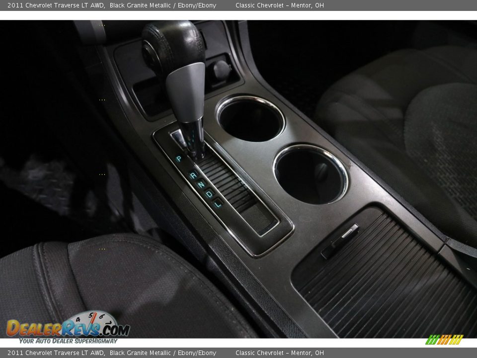 2011 Chevrolet Traverse LT AWD Black Granite Metallic / Ebony/Ebony Photo #10
