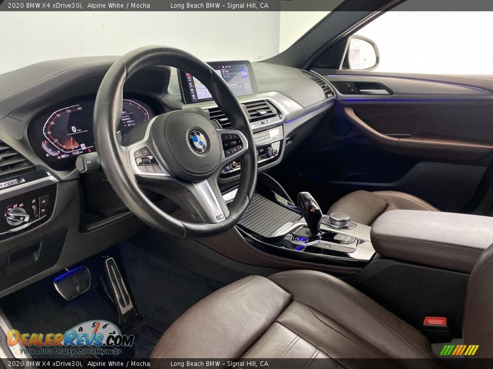 Mocha Interior - 2020 BMW X4 xDrive30i Photo #15