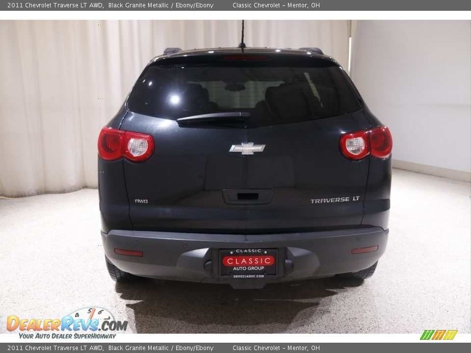 2011 Chevrolet Traverse LT AWD Black Granite Metallic / Ebony/Ebony Photo #15