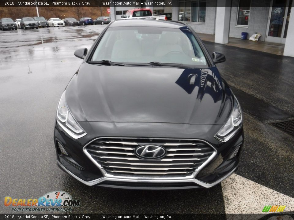 2018 Hyundai Sonata SE Phantom Black / Gray Photo #4