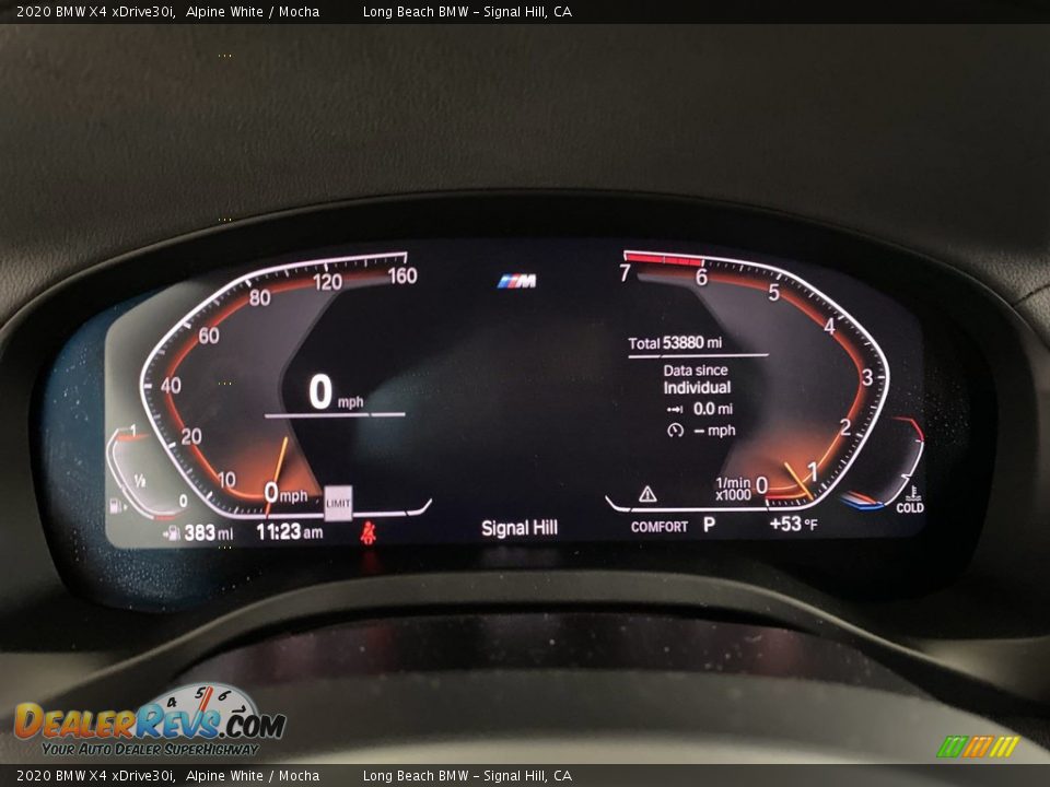 2020 BMW X4 xDrive30i Gauges Photo #20