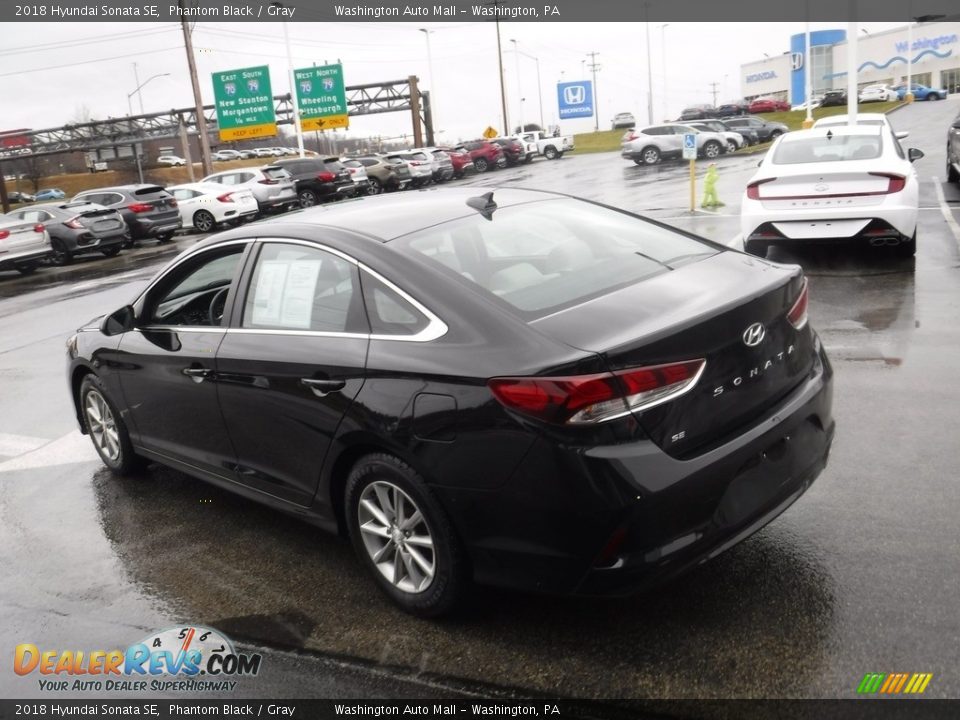 2018 Hyundai Sonata SE Phantom Black / Gray Photo #7