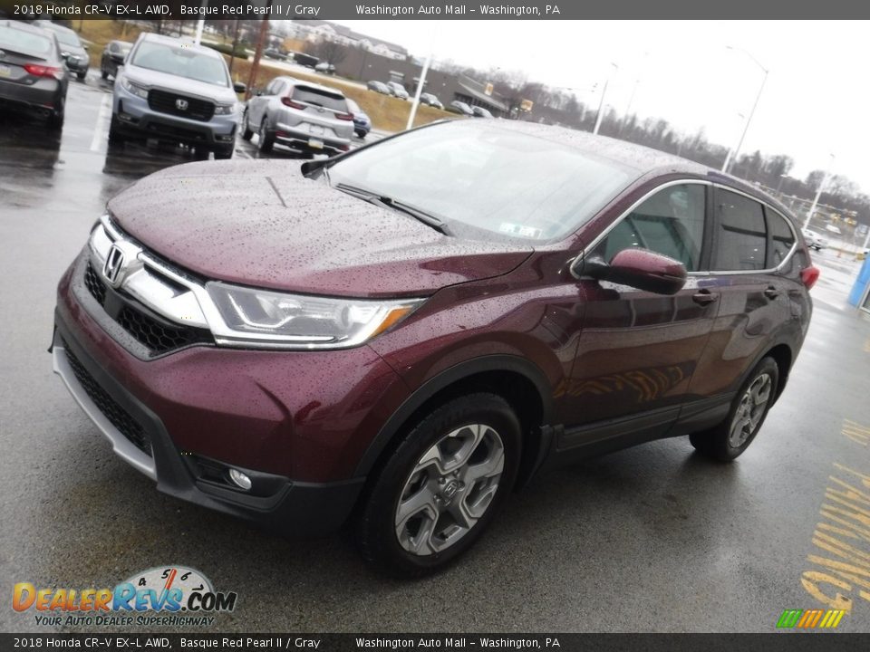 2018 Honda CR-V EX-L AWD Basque Red Pearl II / Gray Photo #6