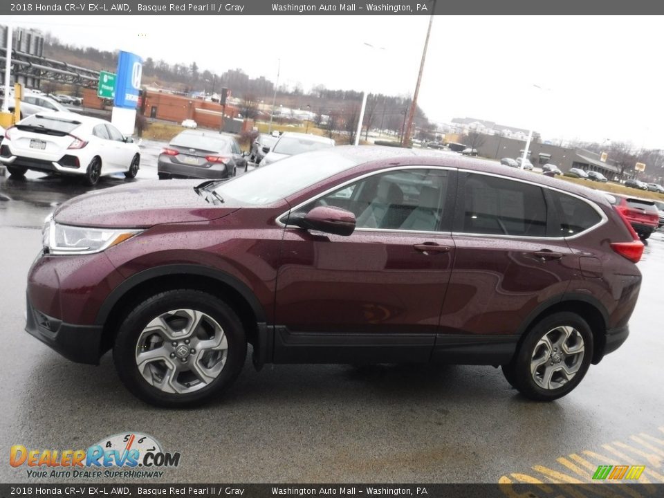 2018 Honda CR-V EX-L AWD Basque Red Pearl II / Gray Photo #7