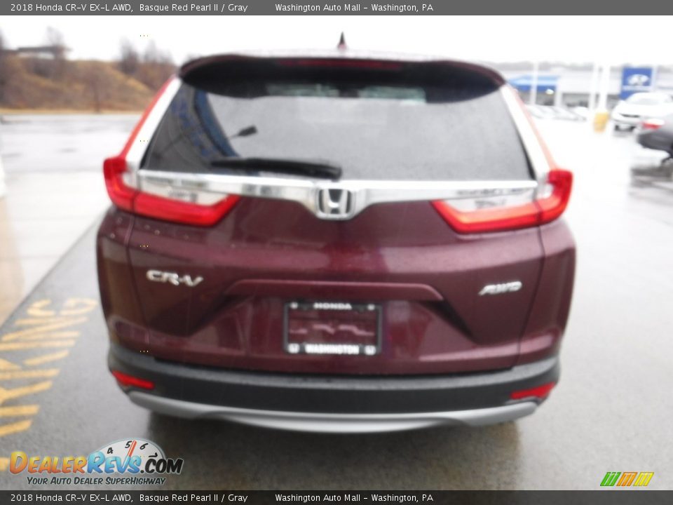 2018 Honda CR-V EX-L AWD Basque Red Pearl II / Gray Photo #9