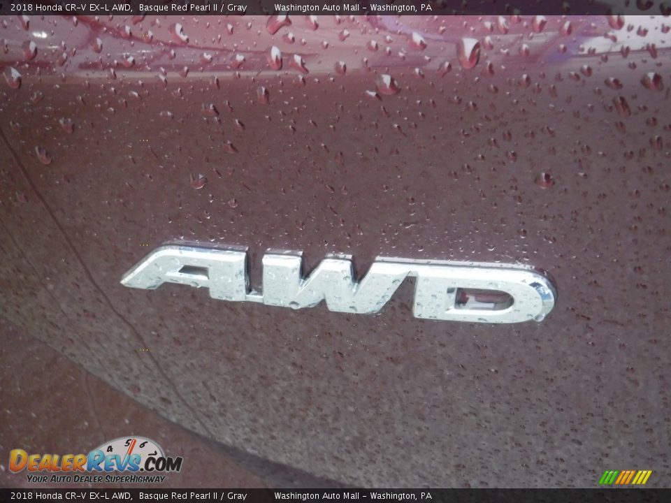 2018 Honda CR-V EX-L AWD Basque Red Pearl II / Gray Photo #11