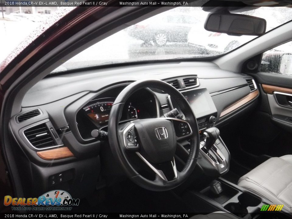 2018 Honda CR-V EX-L AWD Basque Red Pearl II / Gray Photo #13