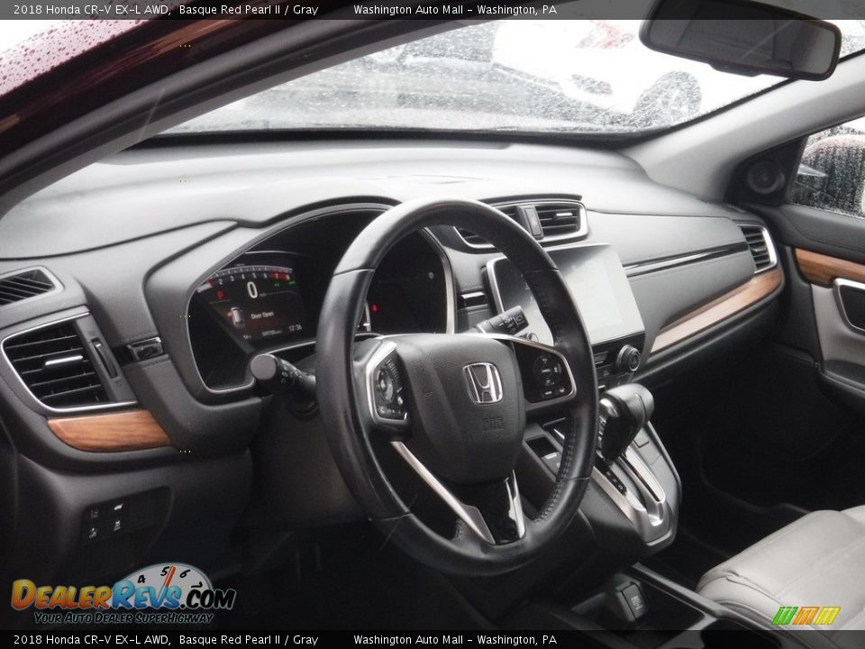 2018 Honda CR-V EX-L AWD Basque Red Pearl II / Gray Photo #16
