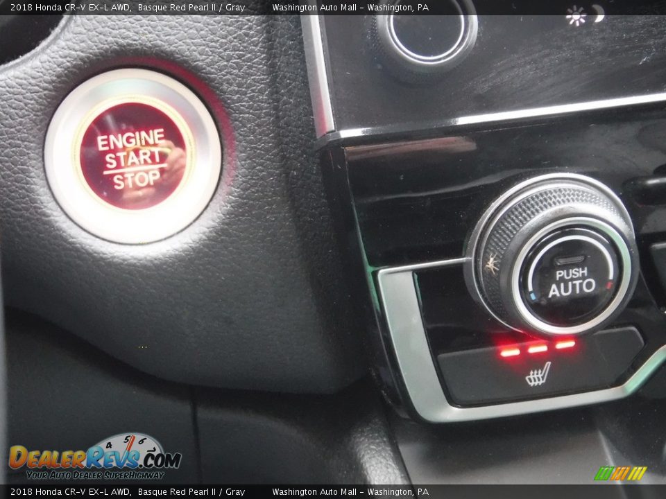 2018 Honda CR-V EX-L AWD Basque Red Pearl II / Gray Photo #23