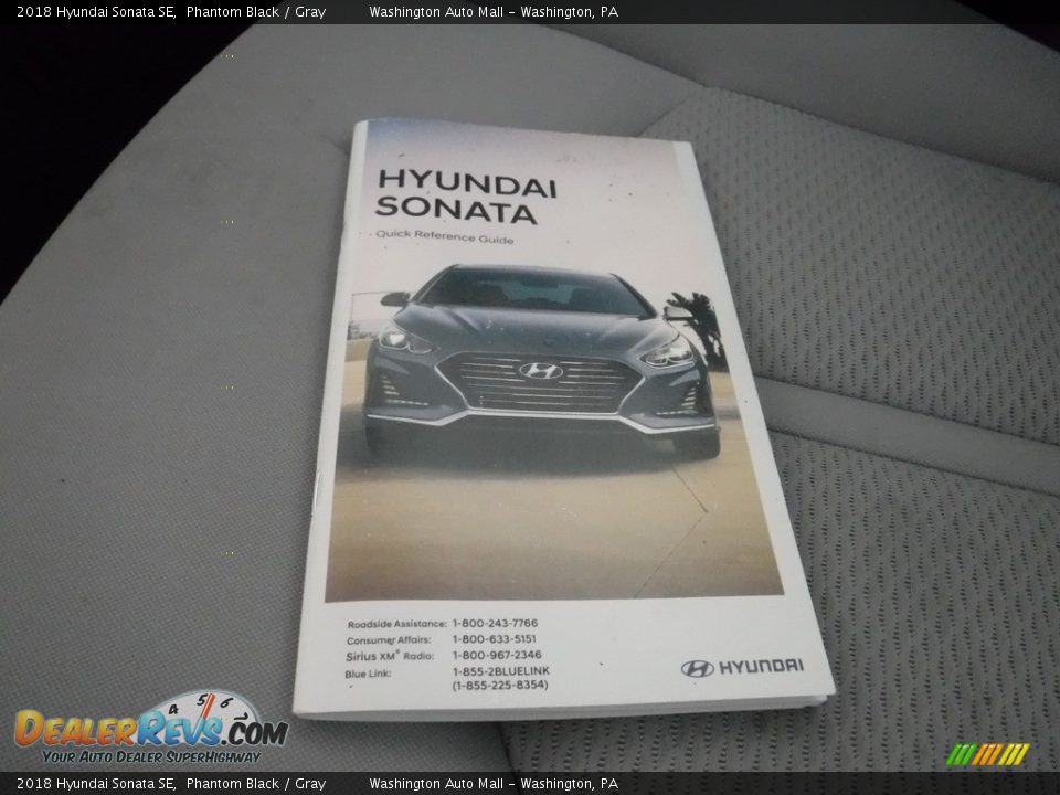 2018 Hyundai Sonata SE Phantom Black / Gray Photo #24