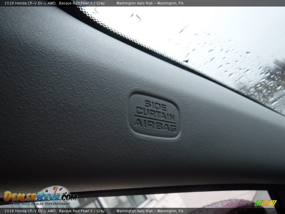 2018 Honda CR-V EX-L AWD Basque Red Pearl II / Gray Photo #25