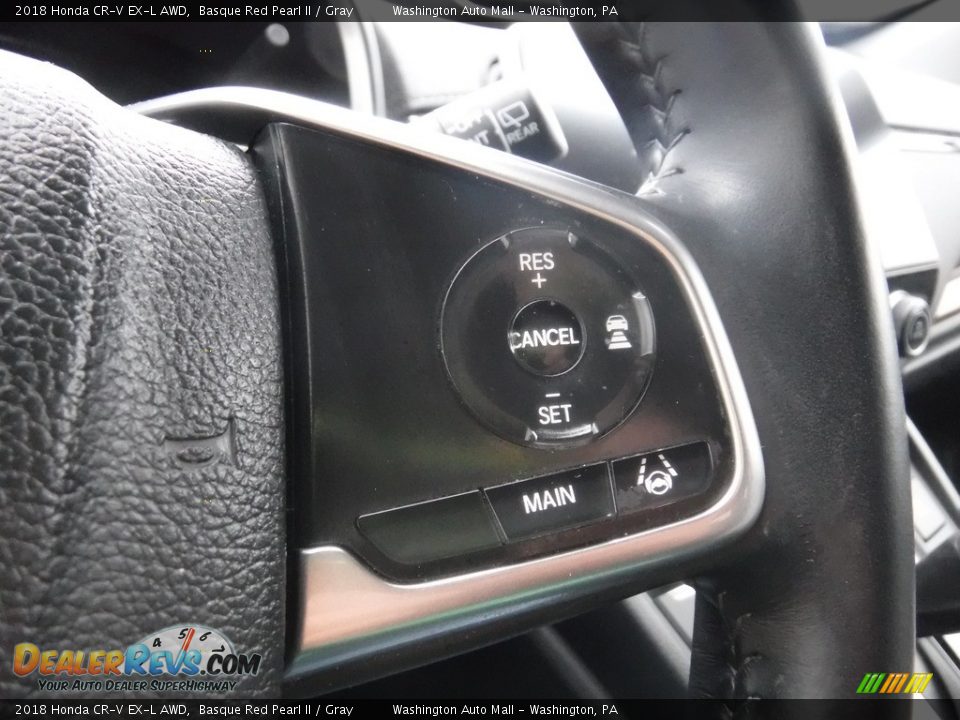 2018 Honda CR-V EX-L AWD Basque Red Pearl II / Gray Photo #27