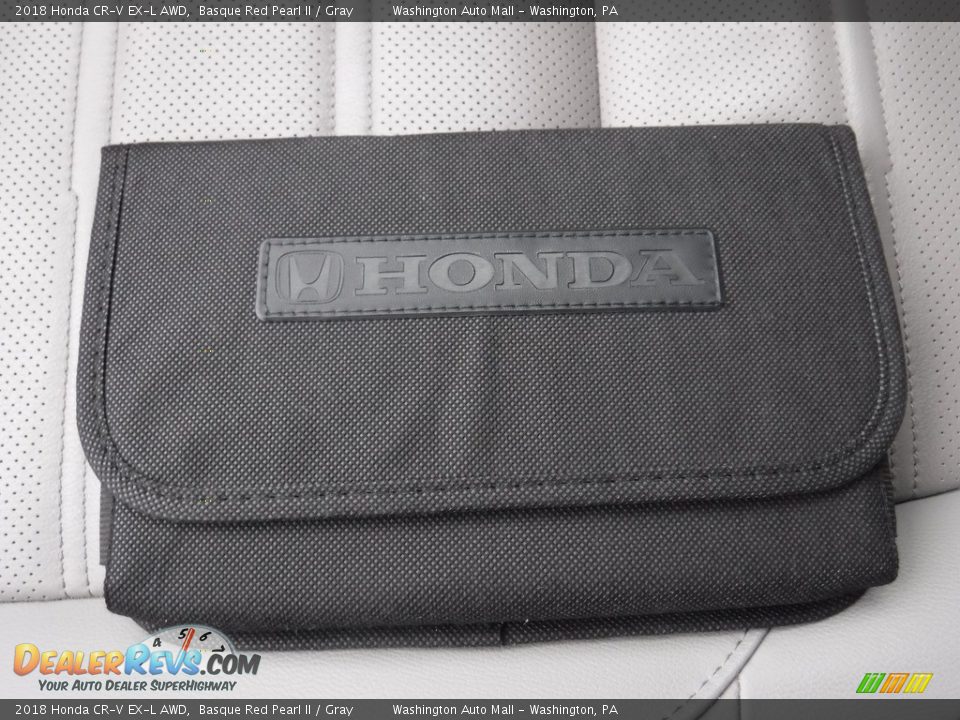2018 Honda CR-V EX-L AWD Basque Red Pearl II / Gray Photo #29